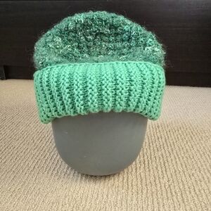 Vintage Granny Knit Green Hat